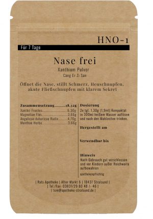 HNO-1 Nase frei Rückseite