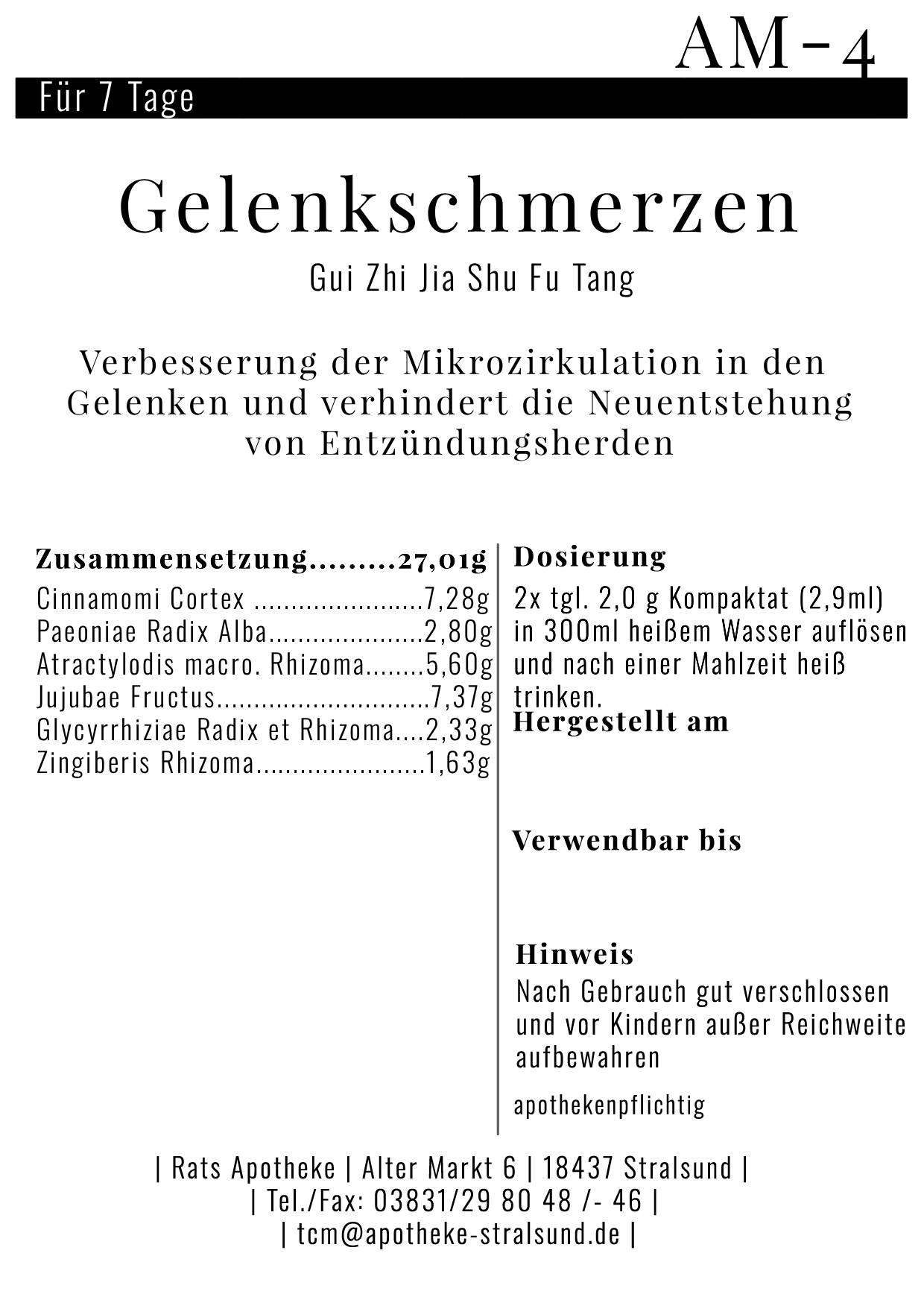 AM-4 Gelenkschmerzen – Bild 2