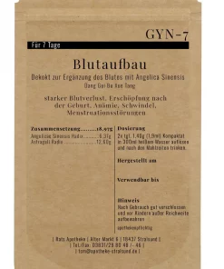 Alternative view of GYN-7 Blutaufbau