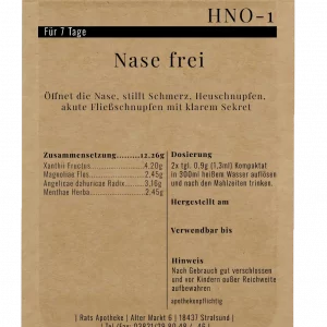Alternative view of HNO-1 Nase frei