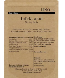 Alternative view of HNO-4 Infekt akut (Schufeng Jiedu)