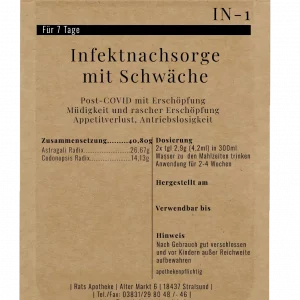Alternative view of IN-1 Infektnachsorge mit Schwäche