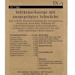 Alternative view of IN-5 Infektnachsorge mit ausgeprägter Schwäche