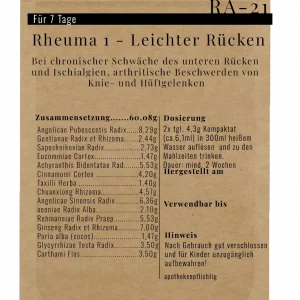 Alternative view of RA-21 Rheuma 1: Leichter Rücken