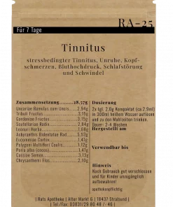 Alternative view of RA-25 Tinnitus