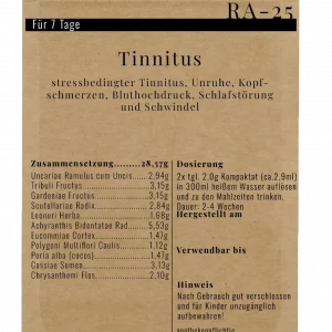 Alternative view of RA-25 Tinnitus